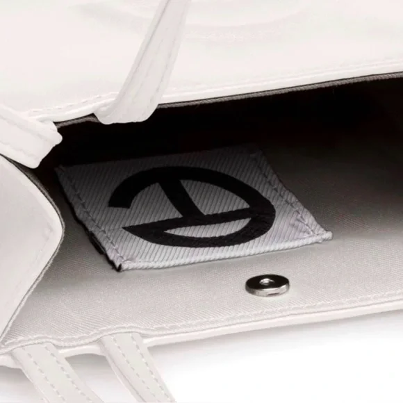 Telfar White Mini Shopping Bag and small matching belt - Picture 3 of 4